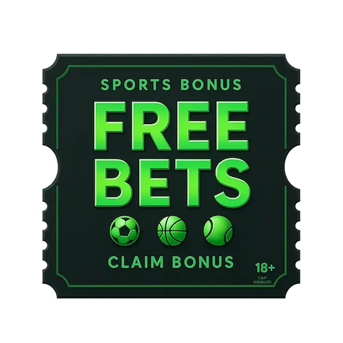 Promo ticket graphic representing a sports betting bonus